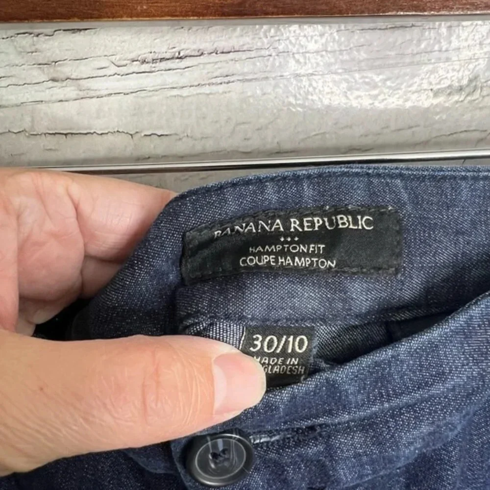 Banana Republic Hampton Bermuda shorts blue 10/30 - Picture 5 of 7